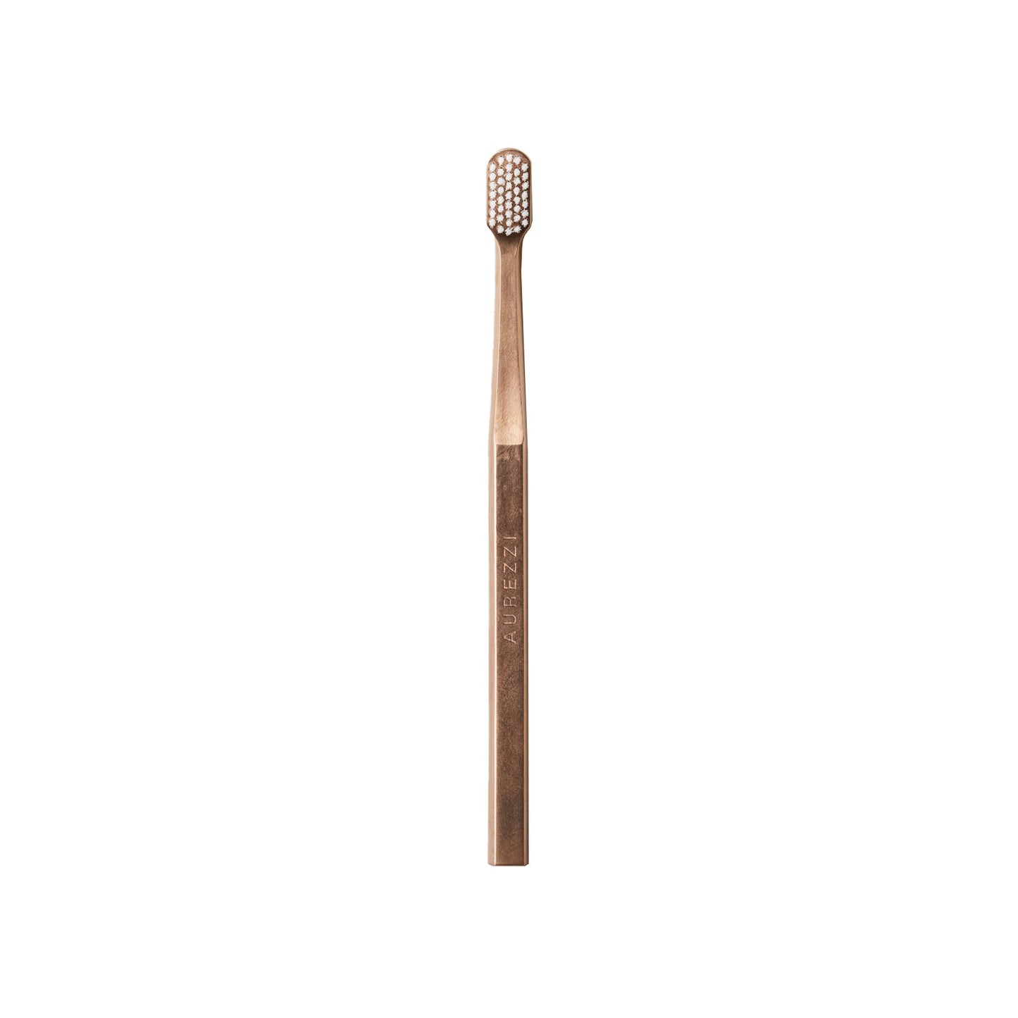 18K Rose Gold Plated White Bristles Toothbrush