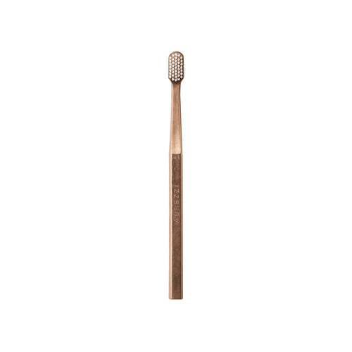 18K Rose Gold Plated White Bristles Toothbrush