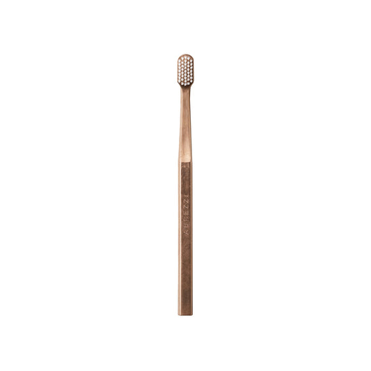 18K Rose Gold Plated White Bristles Toothbrush
