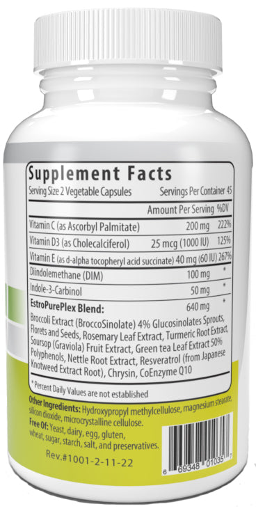 Body Dynamics Maxzorb DIM Estro Clean Complex- 90 caps