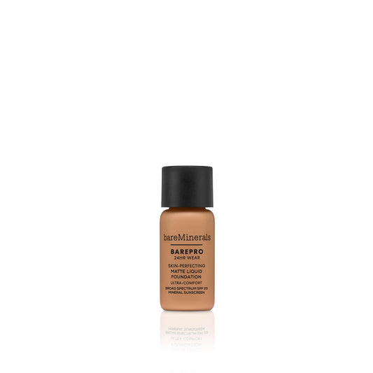 24HR Wear Skin-Perfecting Matte Liquid Foundation Mineral SPF 20 Sample Medium Deep 45 Neutral